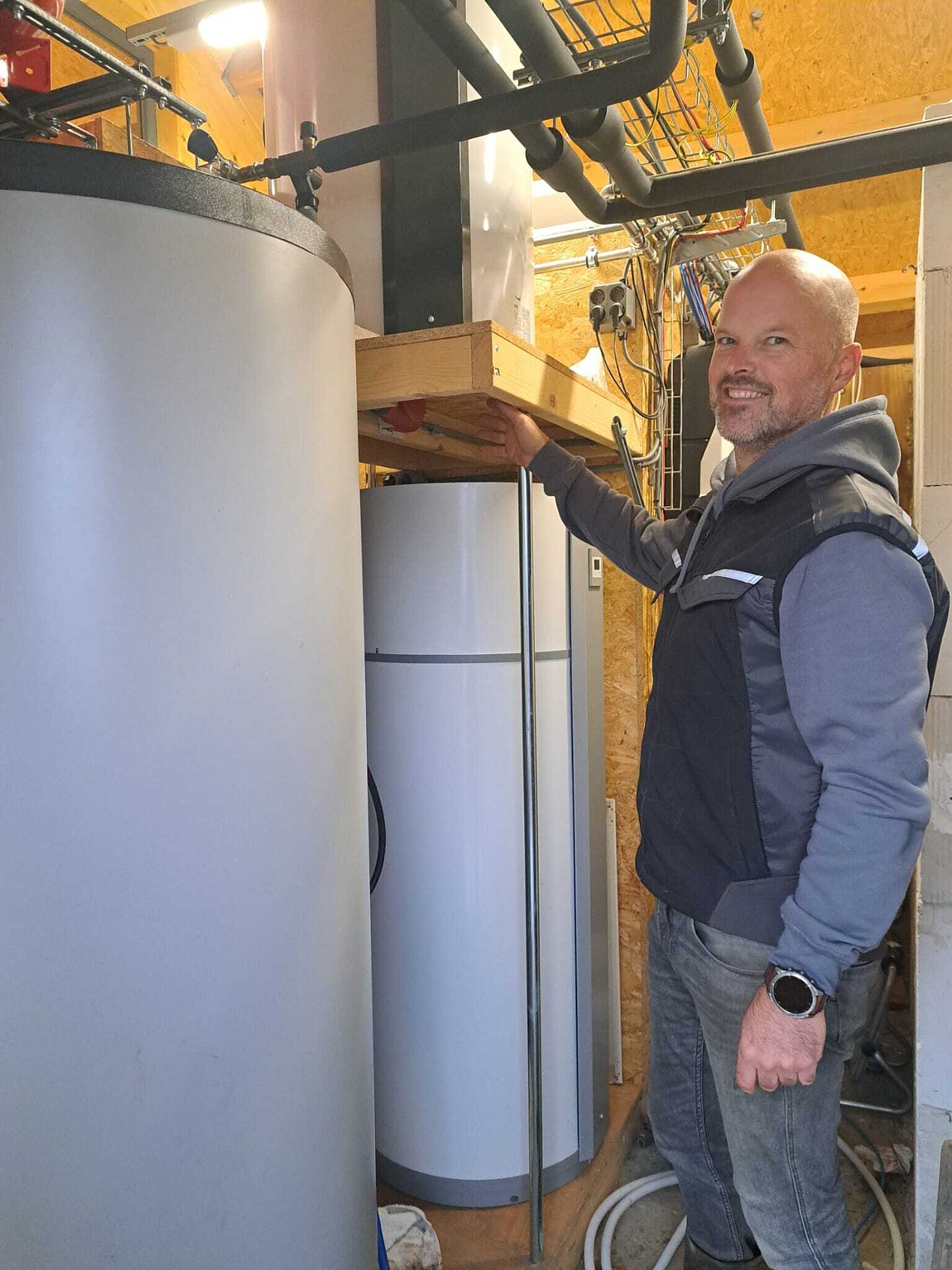 David laat techniek zien op camping de oosterweide