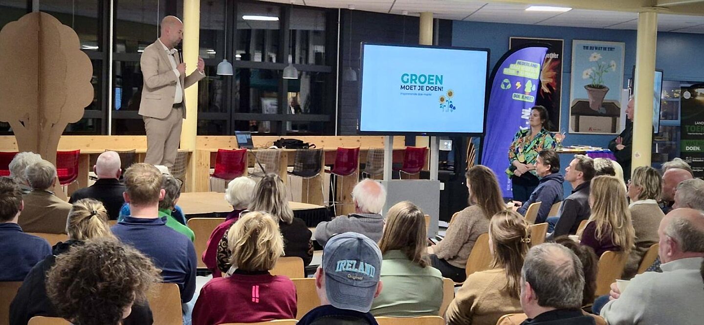 Mark Tuit spreekt tijdens Groen moet je doen
