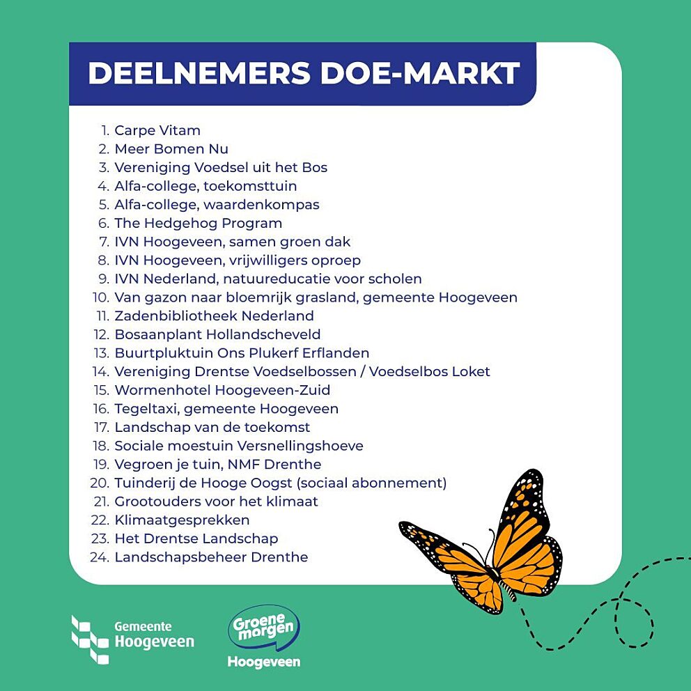 Groen moet je doen deelnemers