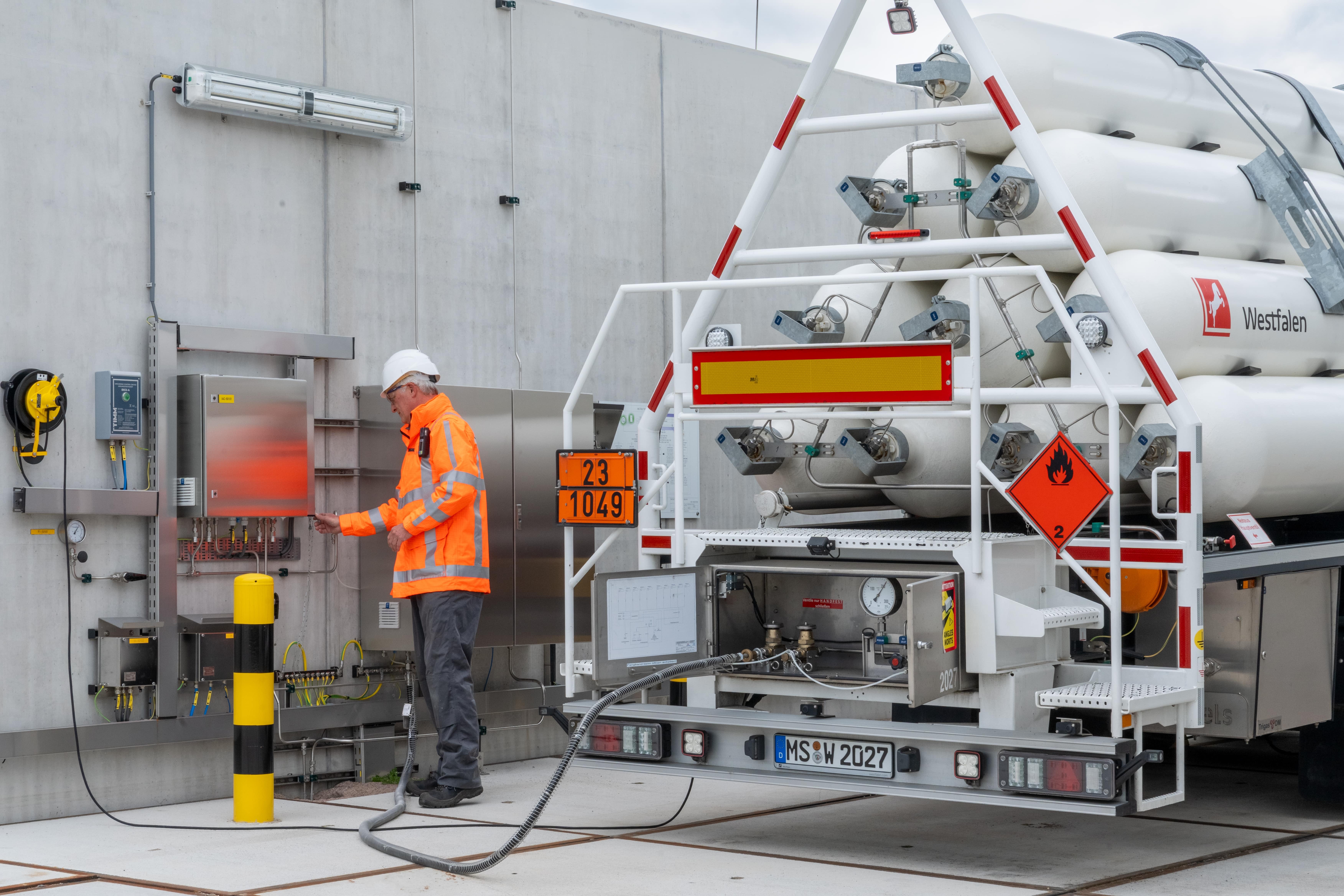 Levering van waterstof min