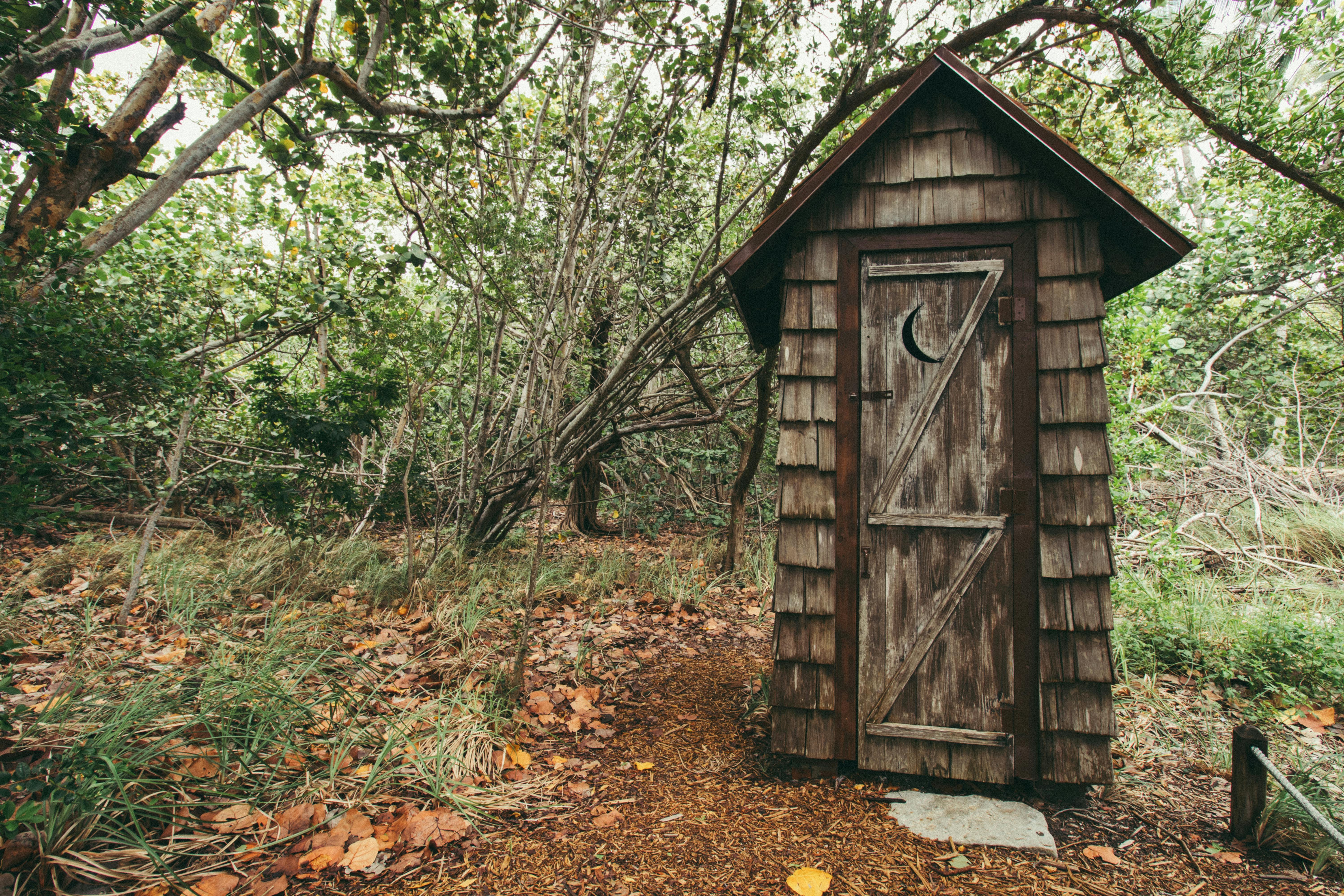 Composttoilet in de natuur